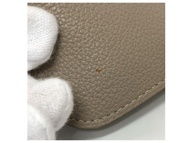 Hermès Hermes Dogon GM Langbörse aus beigem Togo-Leder - Ansicht 13