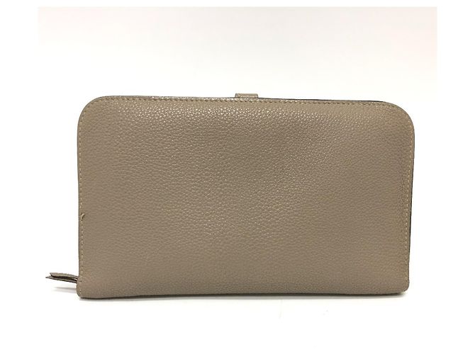 Hermès Hermes Dogon GM Langbörse aus beigem Togo-Leder - Ansicht 2