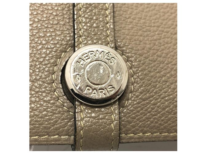 Hermès Hermes Dogon GM Langbörse aus beigem Togo-Leder - Ansicht 6