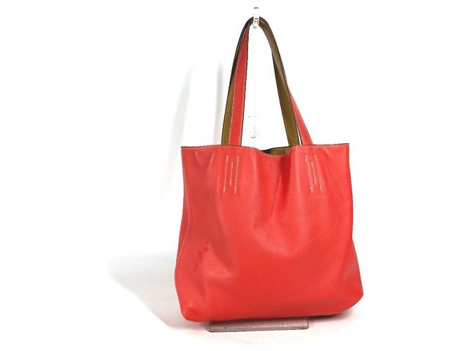 Borsa tote Bicolor Double Sens 28 di Hermès Rosa Beige - vista 2