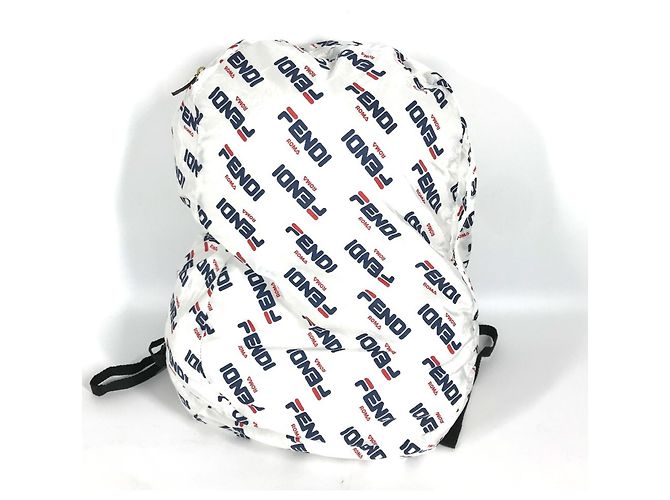 Fendi x FILA Damen Rucksack Weiß Rot Marineblau - Ansicht 2