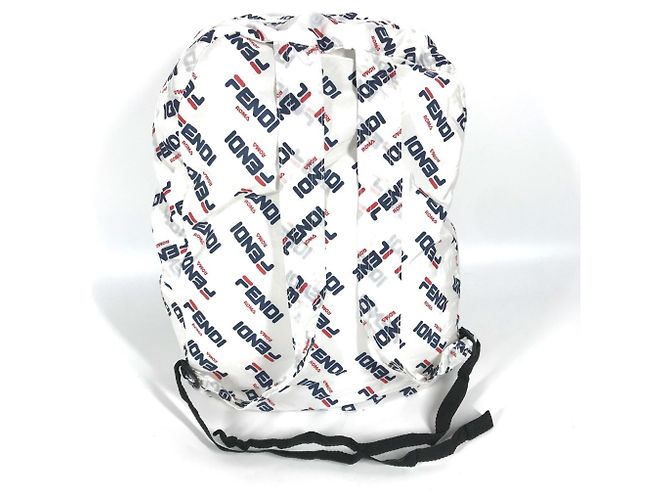 Fendi x FILA Damen Rucksack Weiß Rot Marineblau - Ansicht 3
