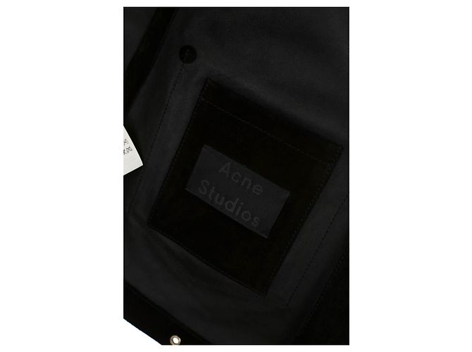 Acne Abrigo de cuero - vista 5