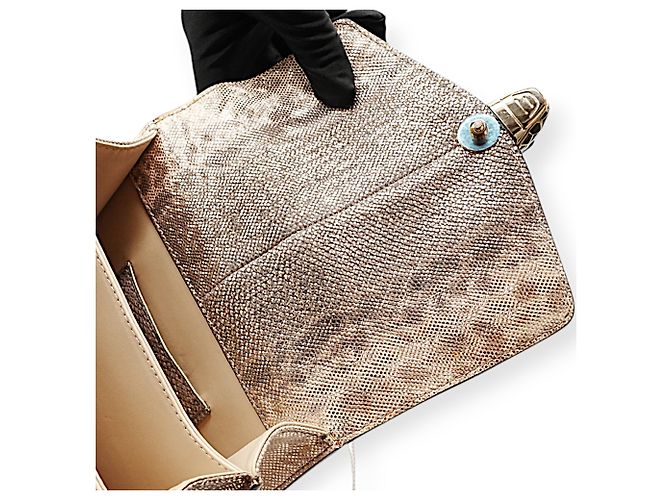Borsa a tracolla Bulgari Serpenti Forever Argento - vista 7