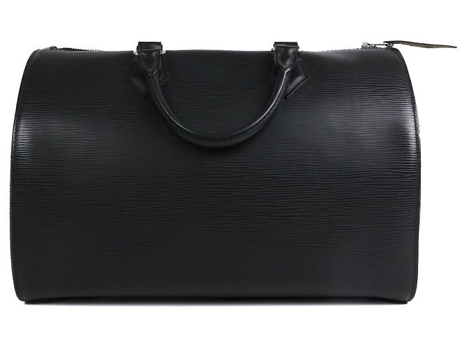 LOUIS VUITTON - Borsa Louis Vuitton Speedy 35 in pelle Epi nera Nero - vista 3