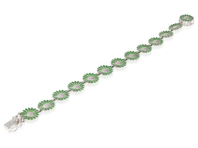 Bracciale in smalto Daisy di Georg Jensen in argento sterling - vista 3