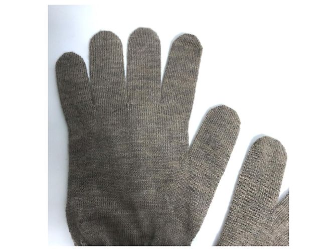 Louis Vuitton Beige Wool Gloves - view 5
