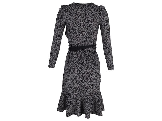 Vestido Sienna con efecto envolvente en algodón estampado animal de Diane von Furstenberg - vista 2