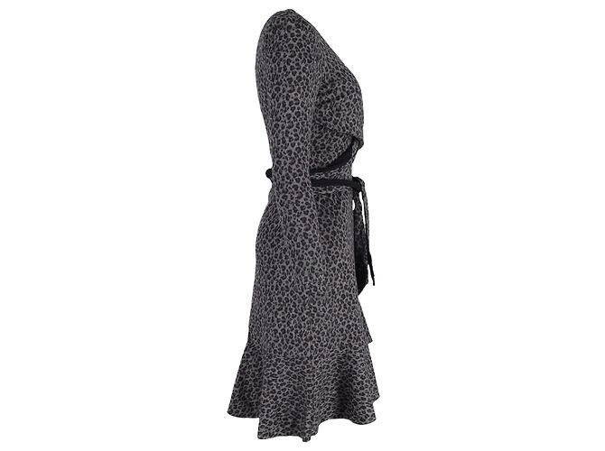 Vestido Sienna con efecto envolvente en algodón estampado animal de Diane von Furstenberg - vista 3