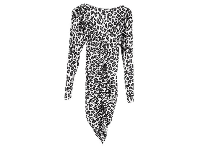 Autre Marque Vestido Mini Colette en Seda con Estampado Animal de Caroline Constas - vista 2
