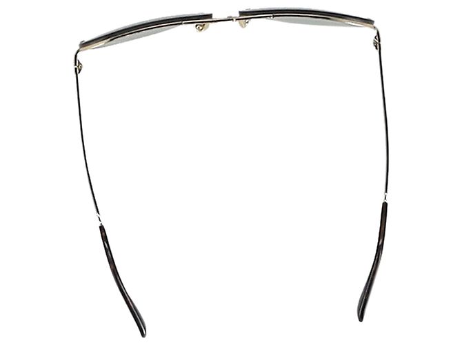 Givenchy 7126/2 Aviator-Sonnenbrille aus silbernem Metall - Ansicht 4