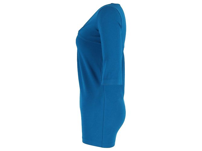 Abito mini in lana blu con scollo a V di Diane von Furstenberg - vista 2