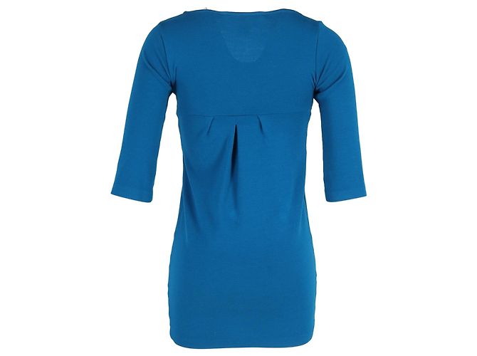 Abito mini in lana blu con scollo a V di Diane von Furstenberg - vista 3