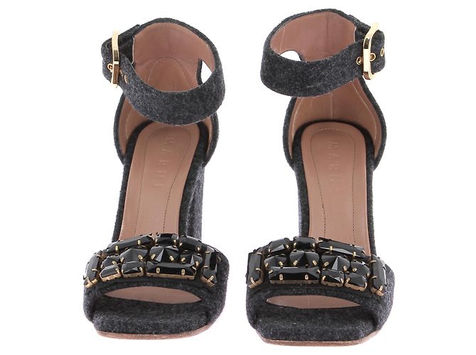 Sandali Marni T.EU 38.5 Tweed Grigio - vista 5