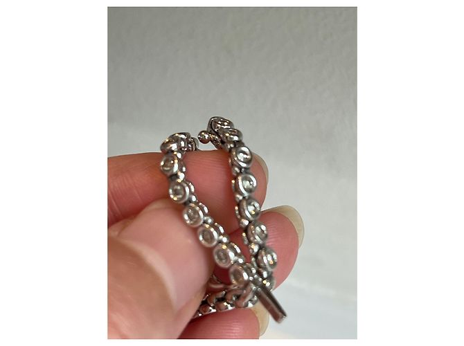 Autre Marque Bracciale tennis in oro bianco 14k e diamante 1,30 ct Argento - vista 12
