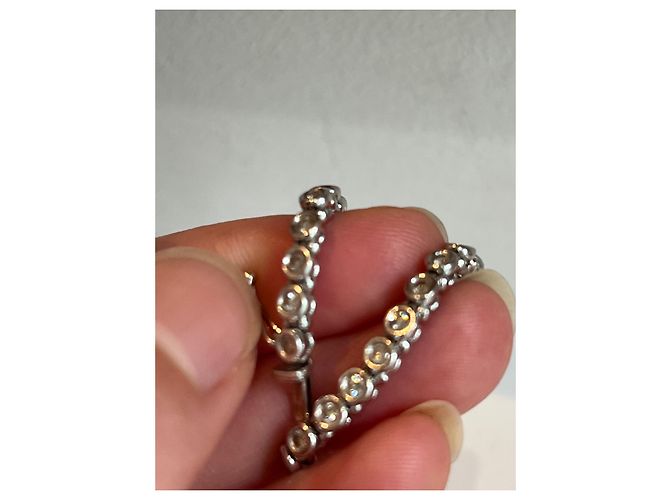 Autre Marque Bracciale tennis in oro bianco 14k e diamante 1,30 ct Argento - vista 13
