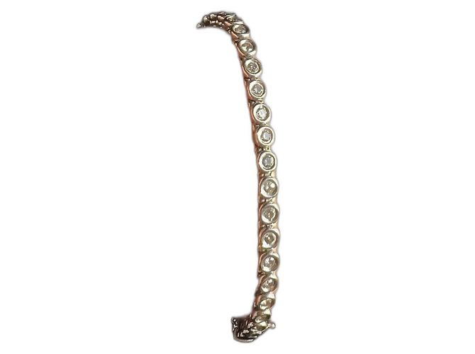 Autre Marque Bracciale tennis in oro bianco 14k e diamante 1,30 ct Argento - vista 2