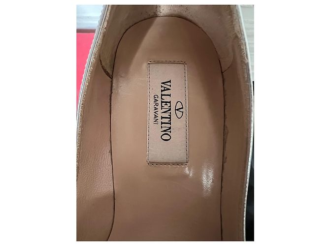 Décolleté Slingback Valentino Garavani Argentate Pelle 36 Argento - vista 6