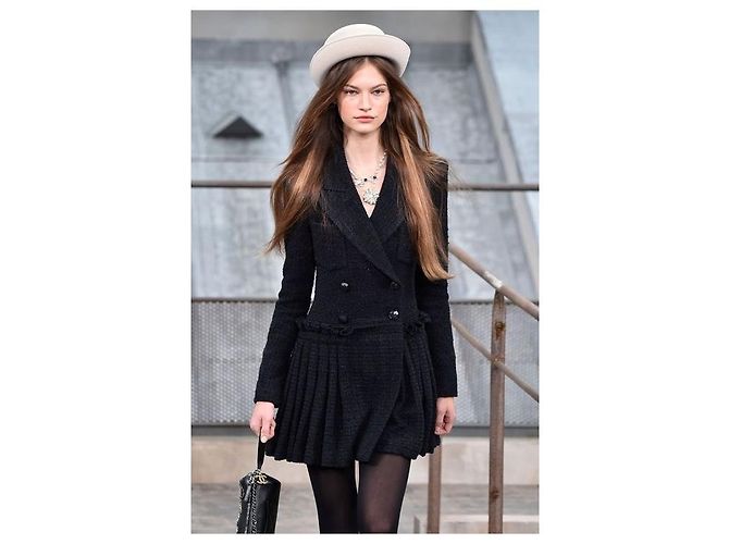 Cambon Chanel Kleid Mantel 2020 Schwarz - Ansicht 12