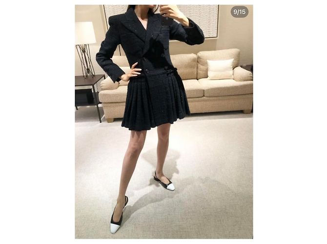 Cambon Chanel Kleid Mantel 2020 Schwarz - Ansicht 15