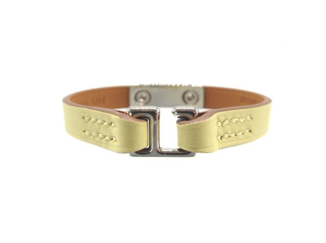 Hermès Pulseira de charme Rival Hermes em couro Swift - vista 3