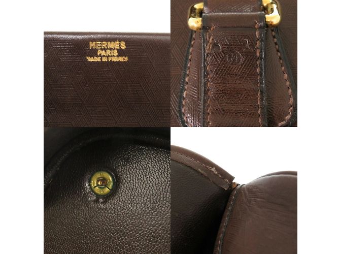 Hermès Borsa Boston in pelle marrone Hermes - vista 11