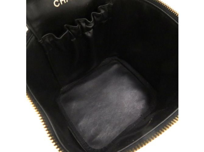Borsa Vanity Nera in Pelle Caviar Chanel Nero - vista 6