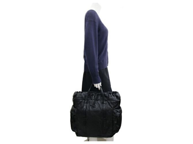 Borsa tote in pelle nera Gucci Nero - vista 5
