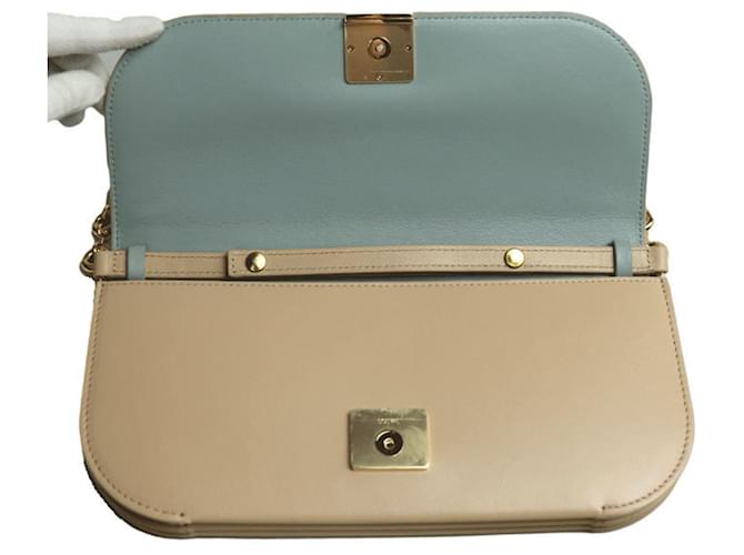 Borsa a catena lunga Loewe Goya Beige - vista 3