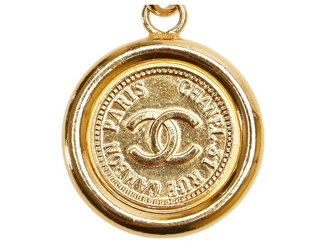 Chanel Coco Mark Medaillon Kettengürtel Golden - Ansicht 2