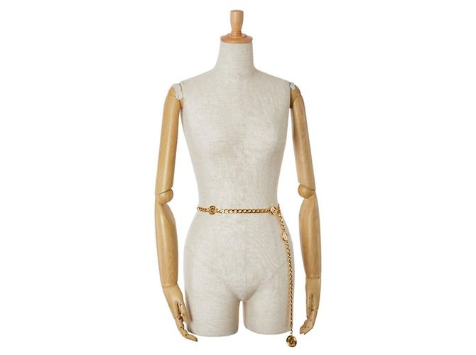 Chanel Coco Mark Medaillon Kettengürtel Golden - Ansicht 5