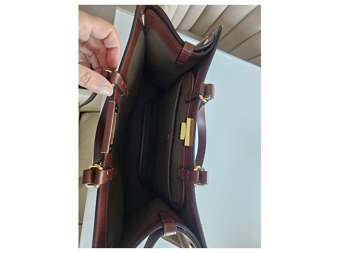 Borsa a Spalla Fendi 8BH374 FF Peekaboo X Tote Verde - vista 11