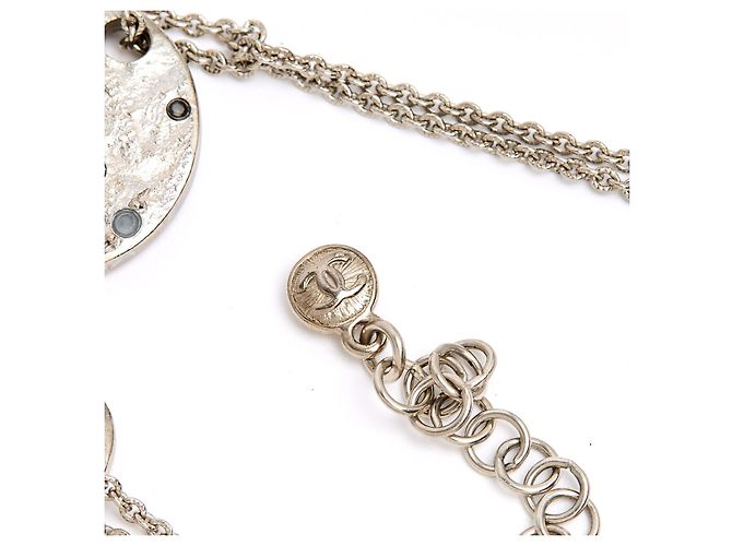 Collana Sautoir Chanel PE16 SS16 Monete d'Argento CC String - vista 5