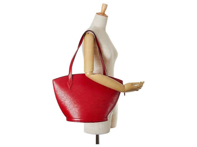 Borsa a Spalla Saint Jacques Epi Louis Vuitton Rosso - vista 11