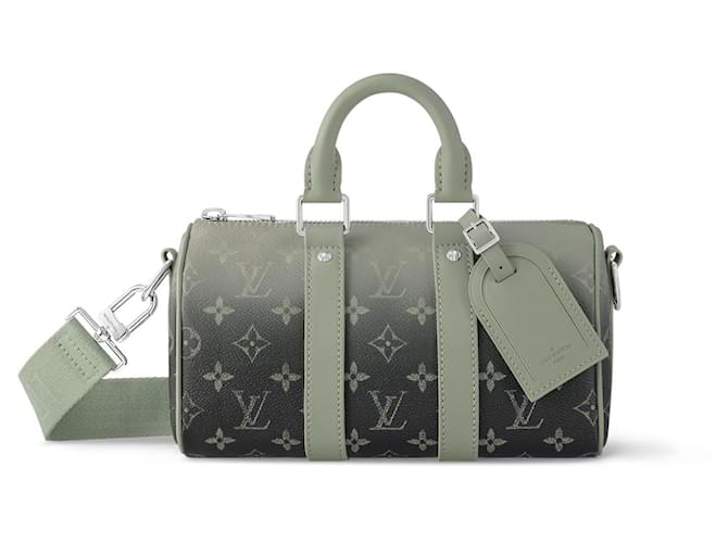 Abbesses Louis Vuitton LV Keepall 25 dégradé vert - vue 3