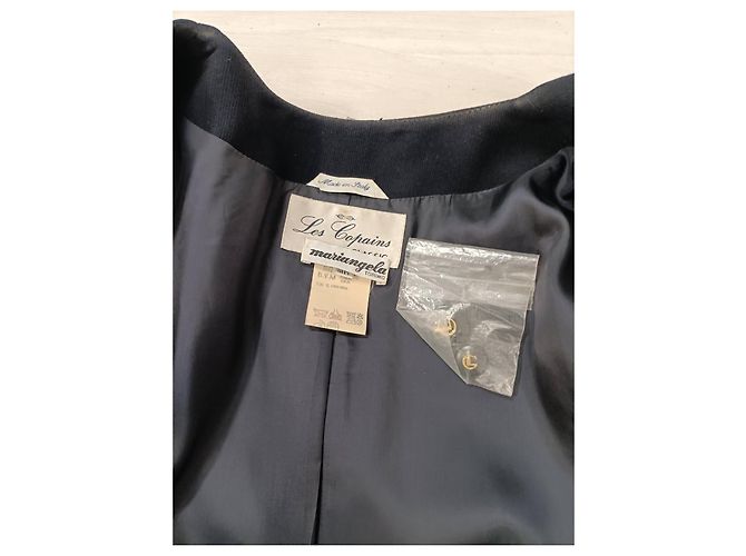 Giacca lunga blu da donna Les Copains vintage - vista 5