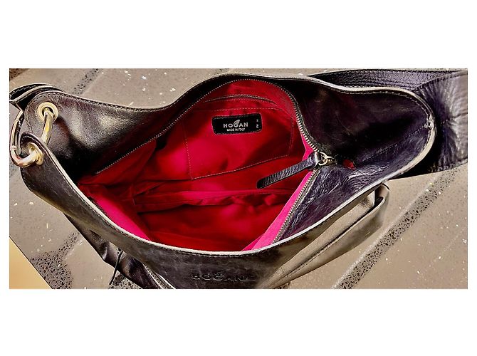 Borsa a spalla Hogan in pelle nera Nero - vista 2