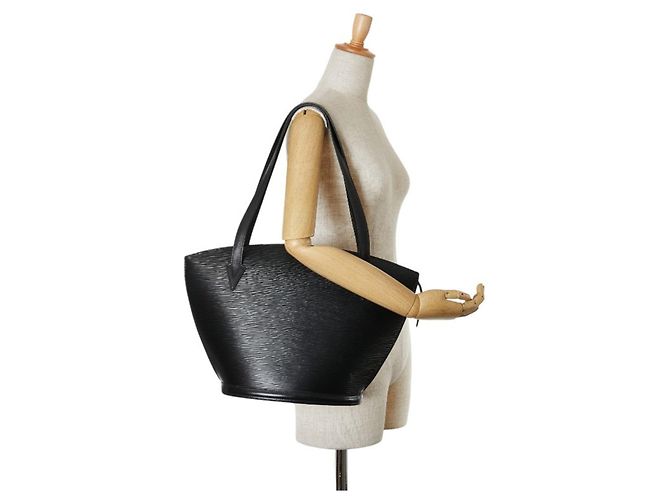 Borsa Tote Epi Saint Jacques di Louis Vuitton Nero - vista 10