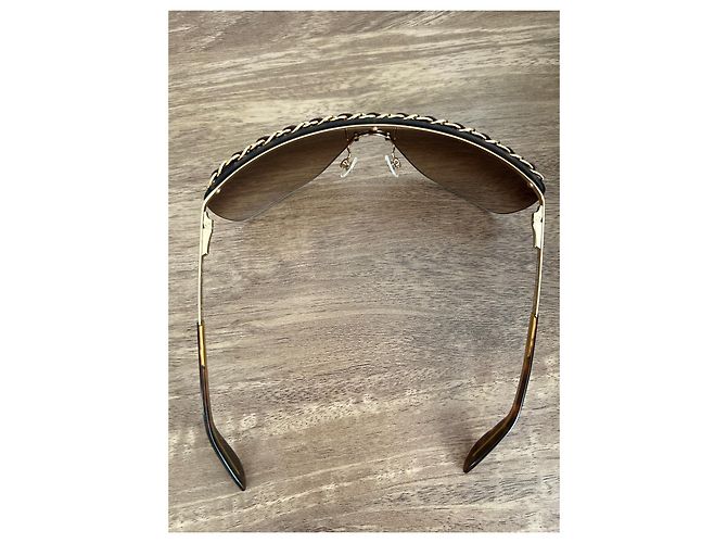 Gafas de sol Chanel con cadena Castaño - vista 8