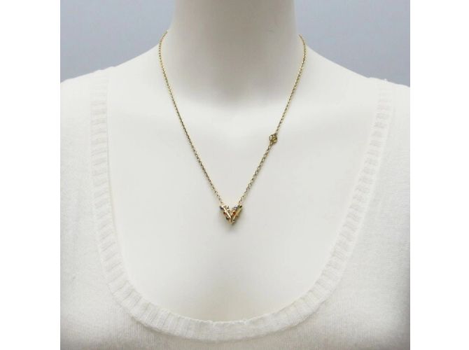 Collana Essential V Planet di Louis Vuitton D'oro - vista 3
