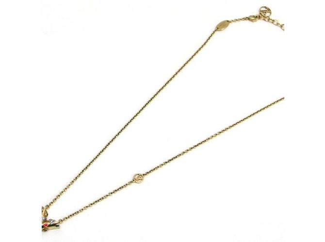 Collana Essential V Planet di Louis Vuitton D'oro - vista 4