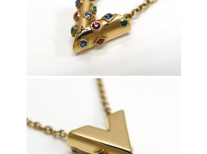 Collana Essential V Planet di Louis Vuitton D'oro - vista 5