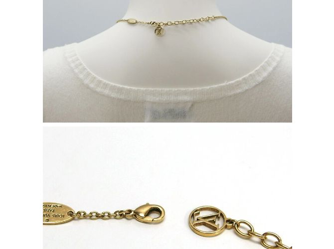 Collana Essential V Planet di Louis Vuitton D'oro - vista 6