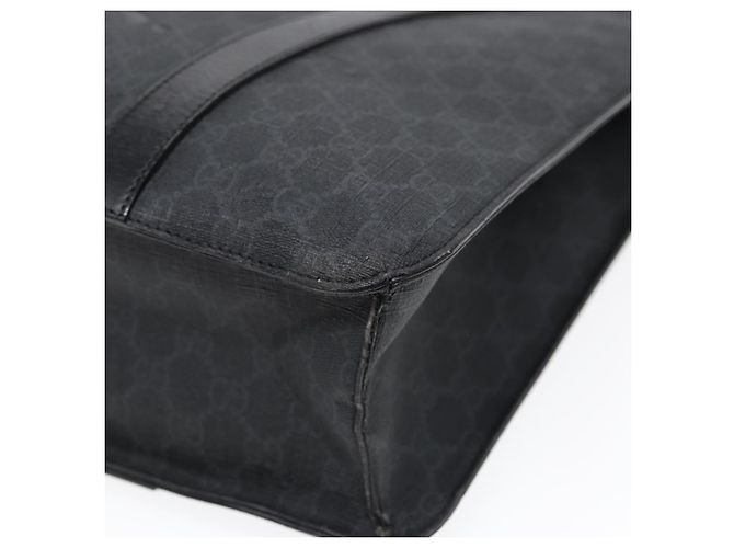 Borsa a mano in tela GG Gucci nera 322072 Auth bs17120 Nero - vista 10
