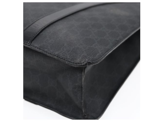 Borsa a mano in tela GG Gucci nera 322072 Auth bs17120 Nero - vista 12