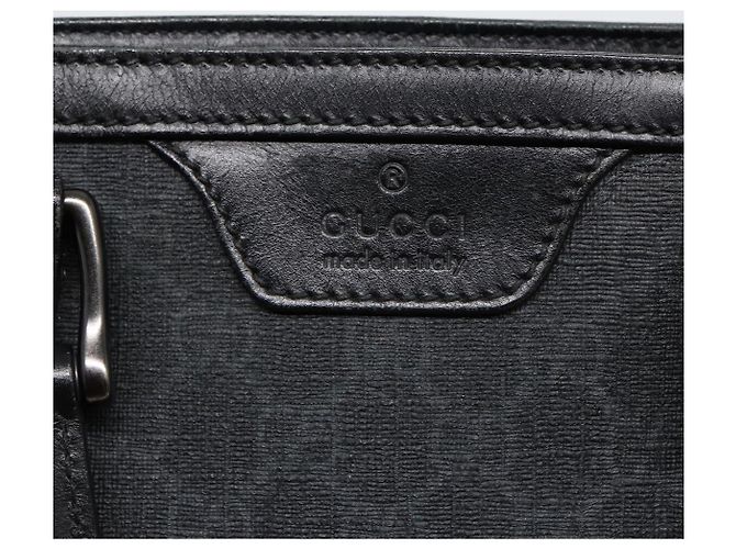 Borsa a mano in tela GG Gucci nera 322072 Auth bs17120 Nero - vista 14