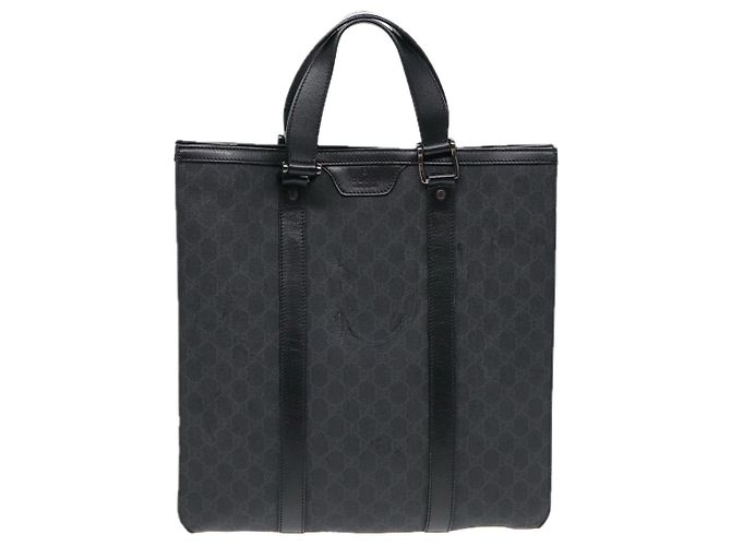 Borsa a mano in tela GG Gucci nera 322072 Auth bs17120 Nero - vista 2