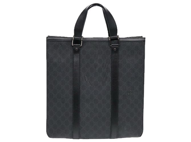 Borsa a mano in tela GG Gucci nera 322072 Auth bs17120 Nero - vista 3