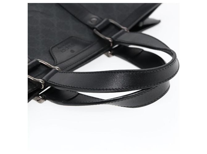 Borsa a mano in tela GG Gucci nera 322072 Auth bs17120 Nero - vista 7
