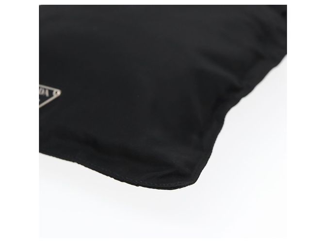 Borsa a spalla PRADA in nylon nero argento autentica bs17219 - vista 10